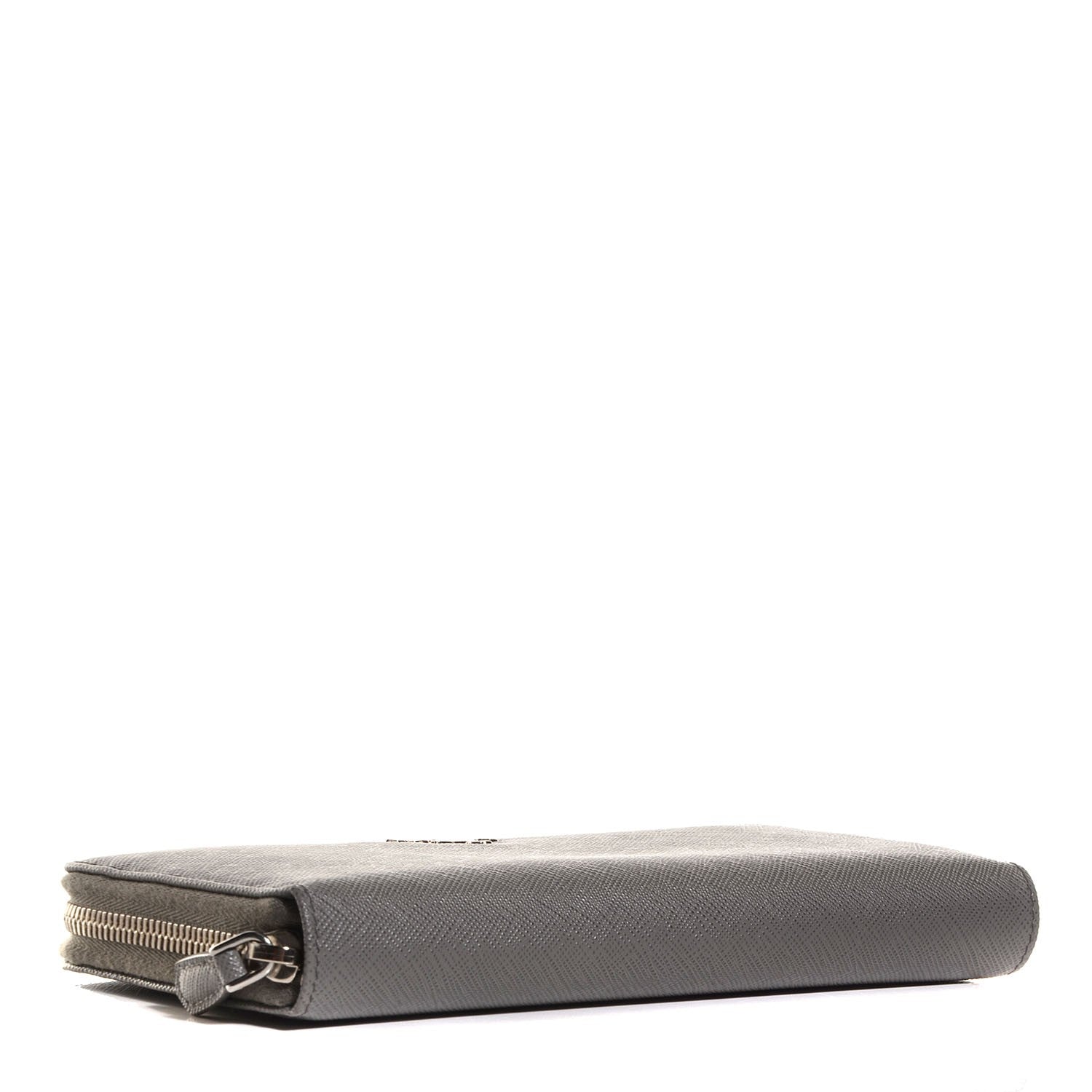Prada Saffiano Metal Zip Around Wallet Marmo 3 of 7