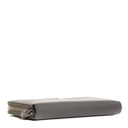 Prada Saffiano Metal Zip Around Wallet Marmo 3 of 7