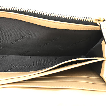 Burberry Metallic Heritage Grain Penrose Bow Continental Wallet Gold 5 of 9