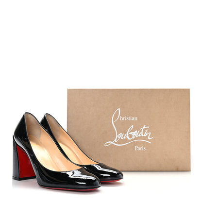 Christian Louboutin Patent Calfskin Miss Sab 85 Pumps 38.5 Black 8 of 8