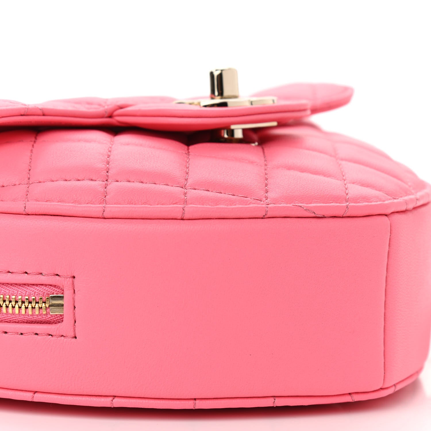 Chanel Lambskin Quilted CC In Love Heart Bag Pink 9 of 14
