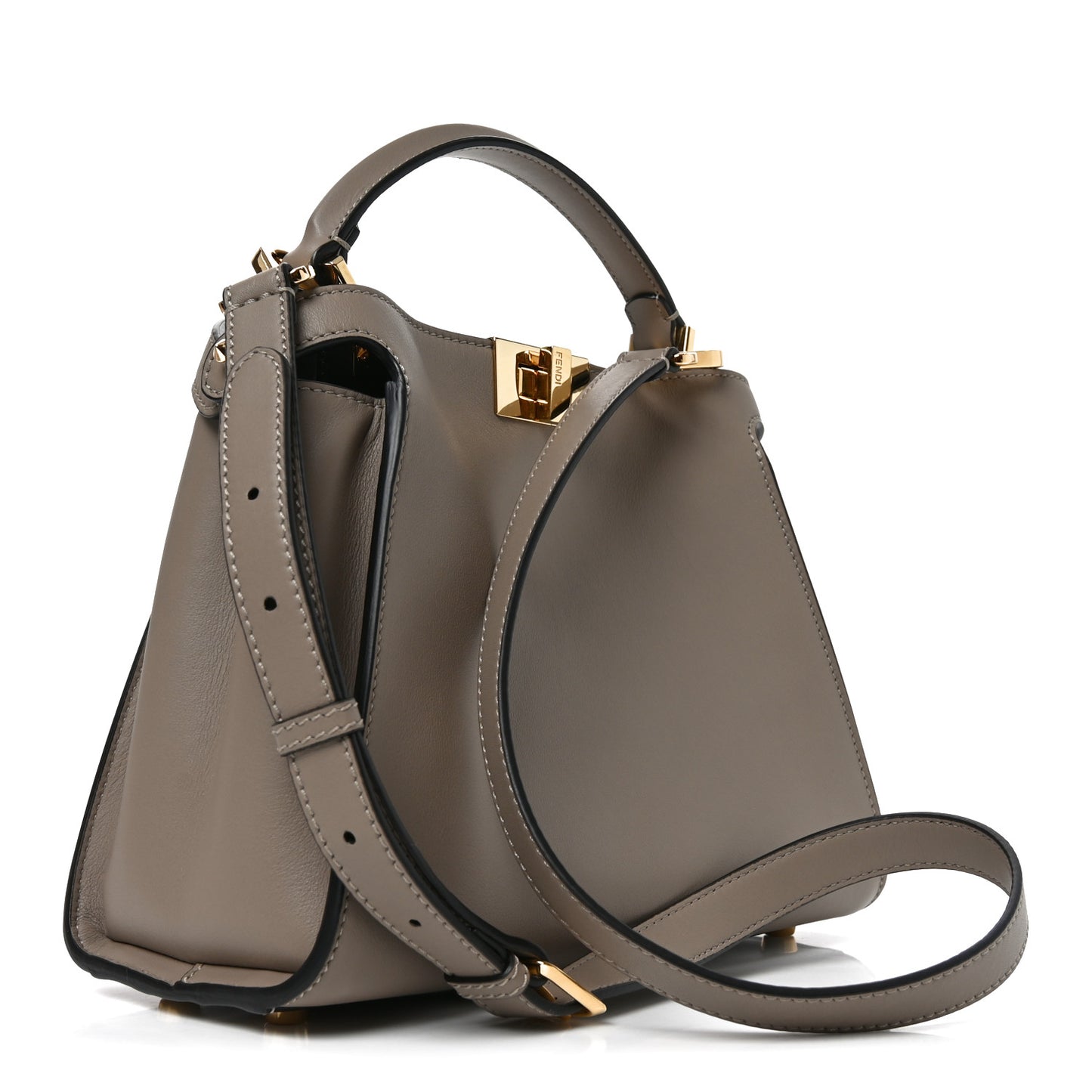 Vitello Tahiti Burro Medium Peekaboo Iconic Essentially Satchel Tortora Black