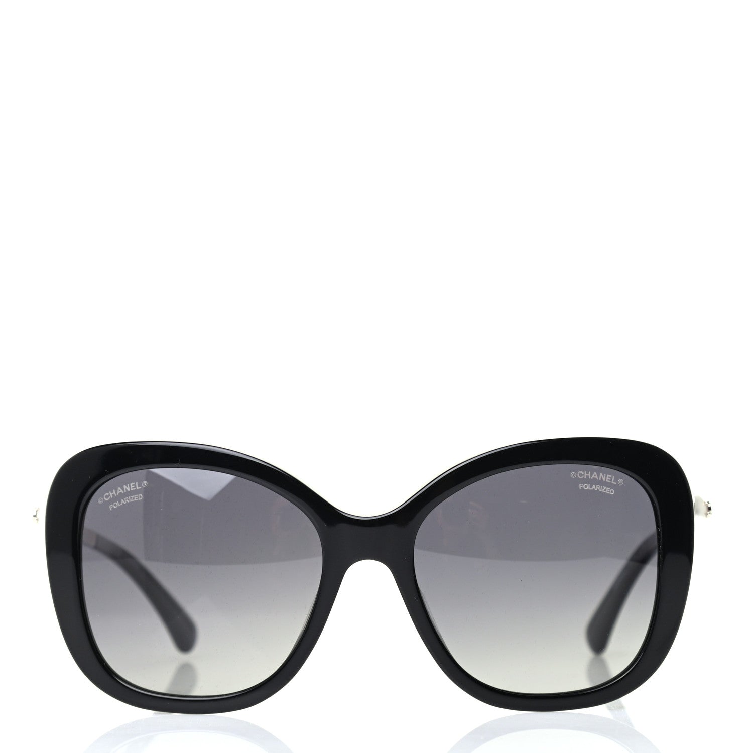 Chanel Acetate Pearl Polarized Sunglasses 5339-H Black 2 of 8