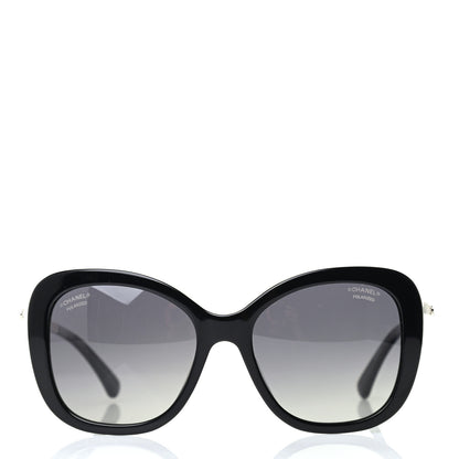 Chanel Acetate Pearl Polarized Sunglasses 5339-H Black 2 of 8