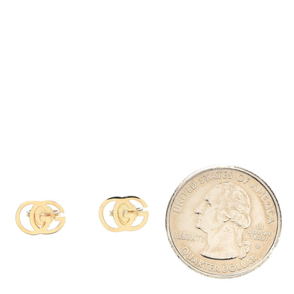 Gucci 18K Yellow Gold GG Tissue Stud Earrings 2 of 6