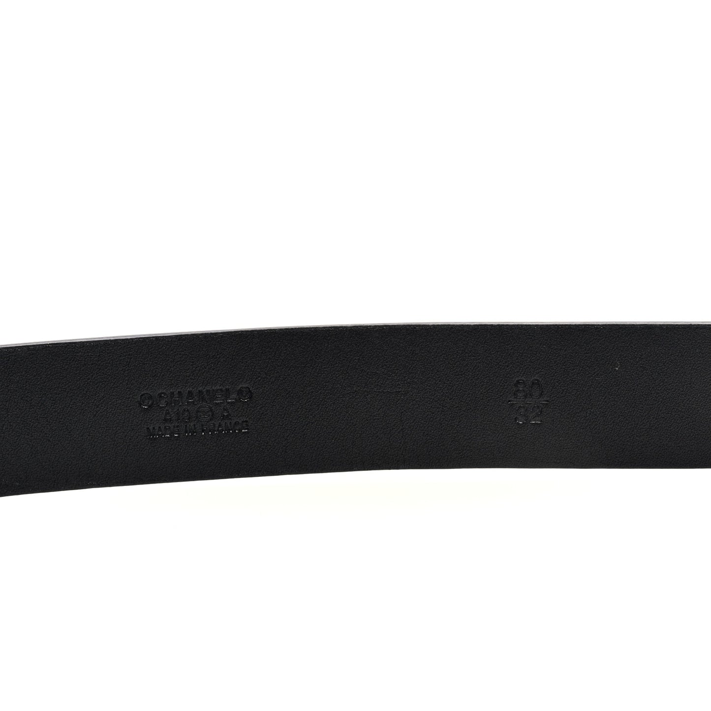 Calfskin Crystal CC Scarab Belt 80 32 Black