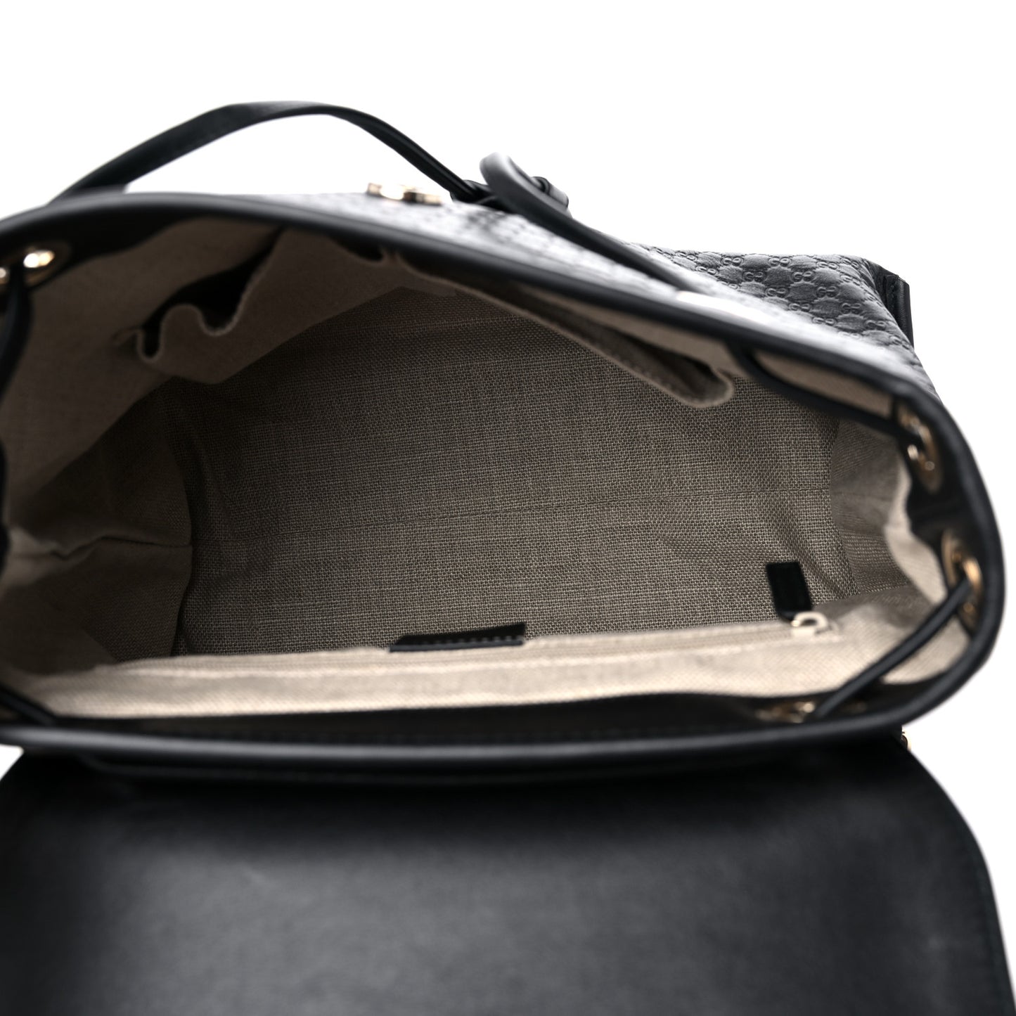 Microguccissima Drawstring Backpack Black
