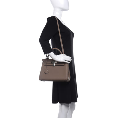 Hermes Togo Kelly Retourne 28 Etoupe 2 of 11