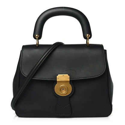 Burberry Trench Calfskin Medium DK88 Top Handle Bag Black 1 of 8