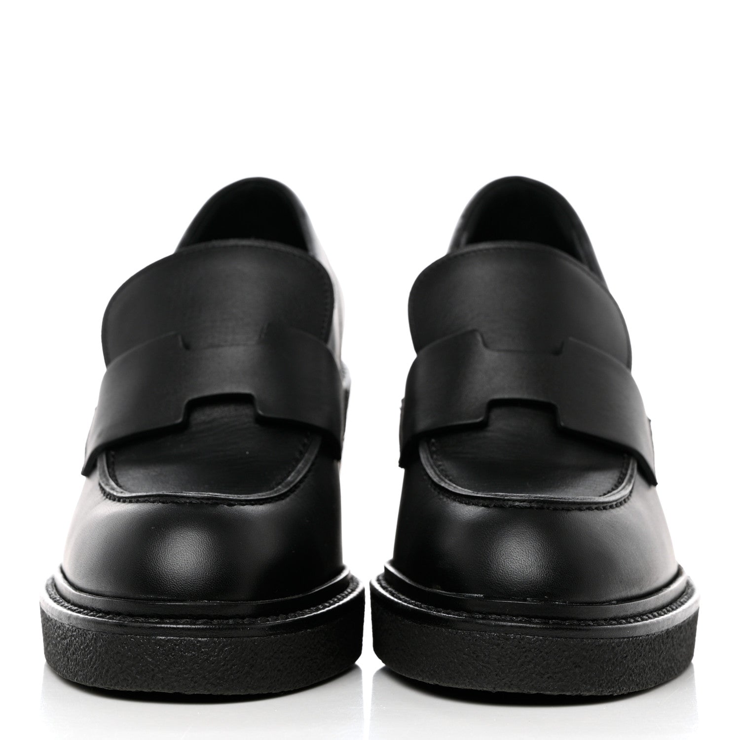 Hermes Calfskin Didi 70 Loafers 36.5 Black 2 of 8
