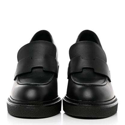 Hermes Calfskin Didi 70 Loafers 36.5 Black 2 of 8