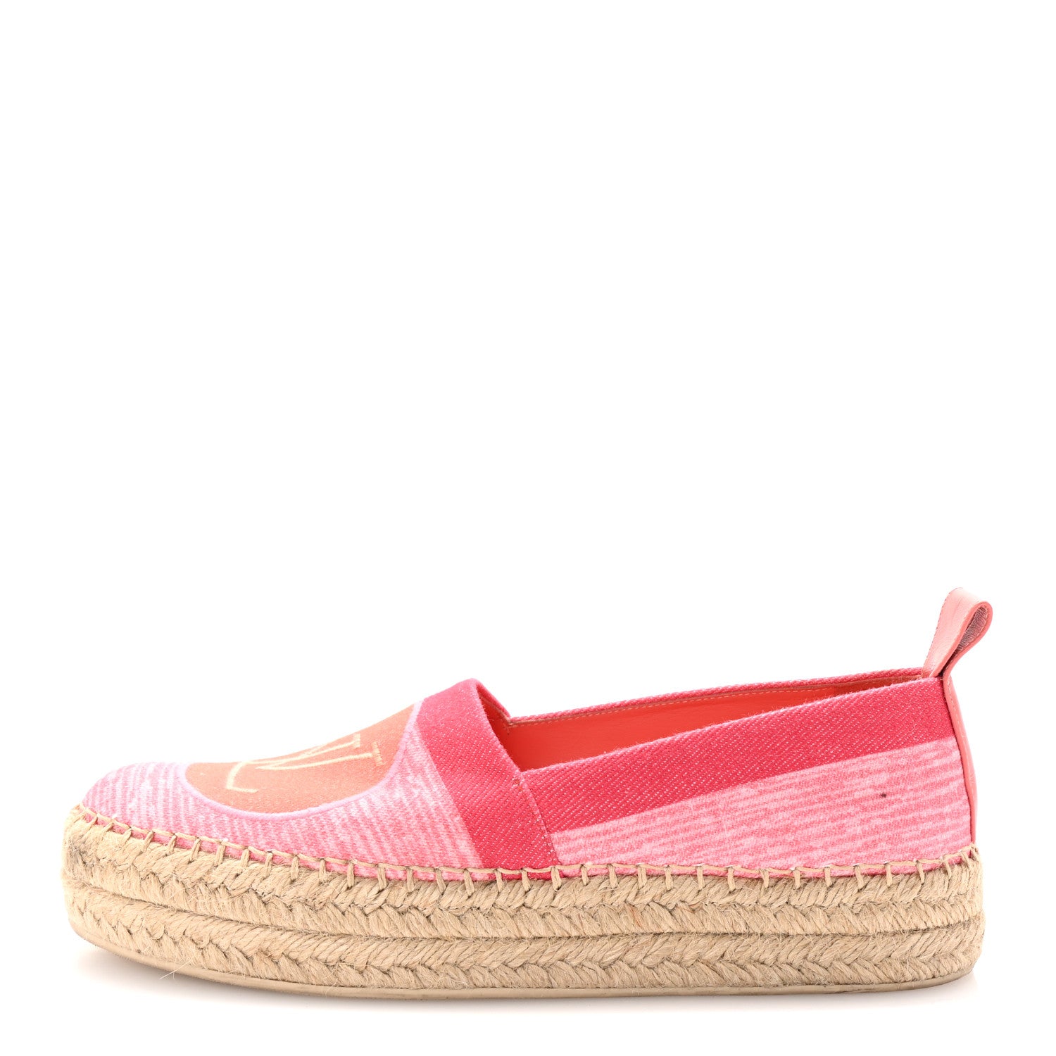 Louis Vuitton Canvas Blue Shore Espadrille Flats 36.5 Corail 1 of 8