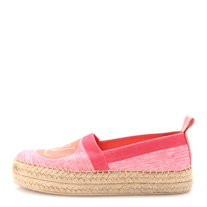 Louis Vuitton Canvas Blue Shore Espadrille Flats 36.5 Corail 1 of 8