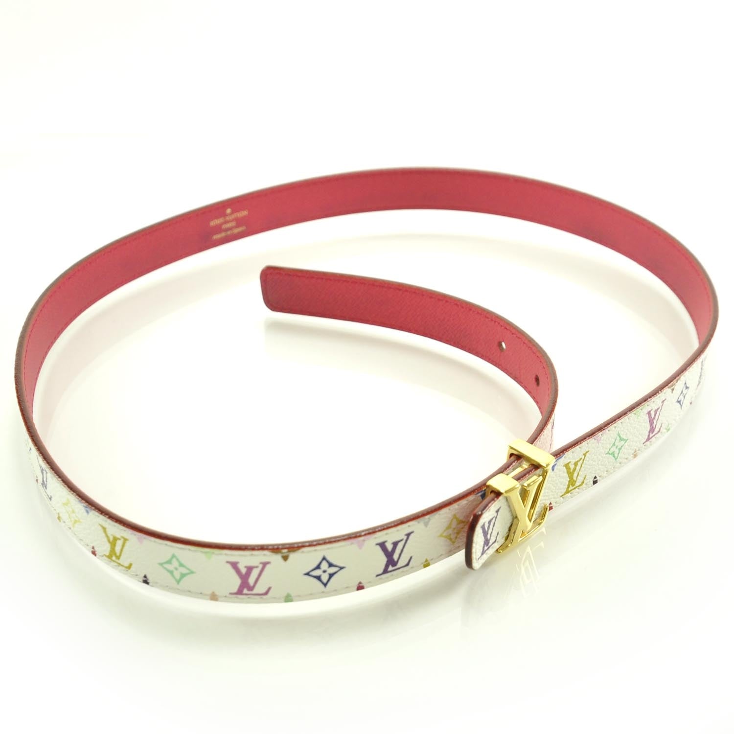 Louis Vuitton Monogram Multicolor LV Initiales Belt 80 32 3 of 6