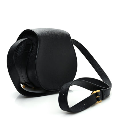 Chloe Grained Calfskin Small Marcie Saddle Bag Black 3 of 12