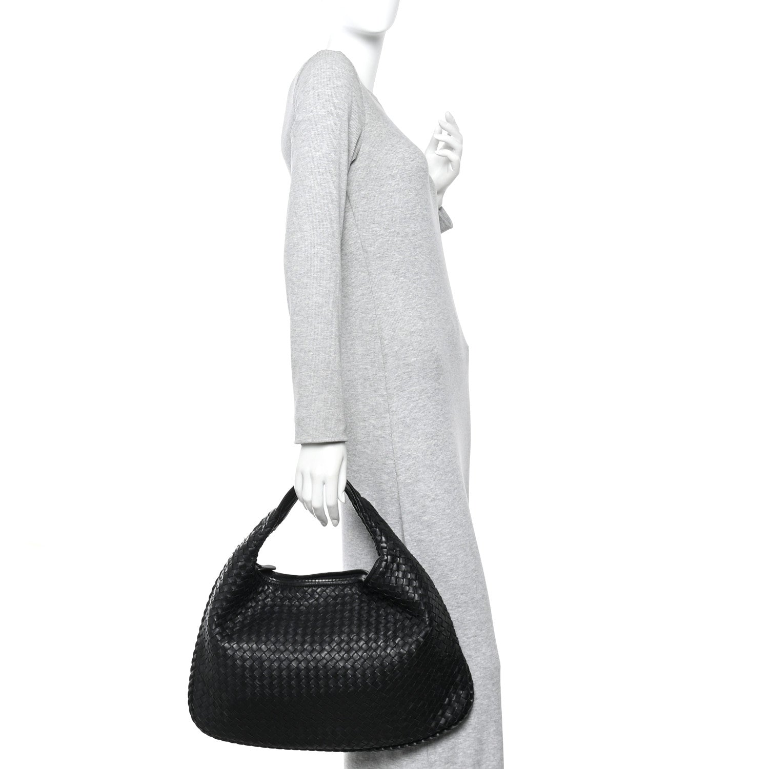 Bottega Veneta Nappa Intrecciato Large Veneta Hobo Black 2 of 14