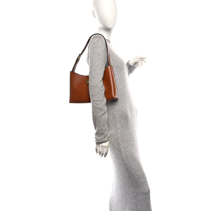 Salvatore Ferragamo Calfskin Trifolio Shoulder Bag Siena Tan 2 of 10
