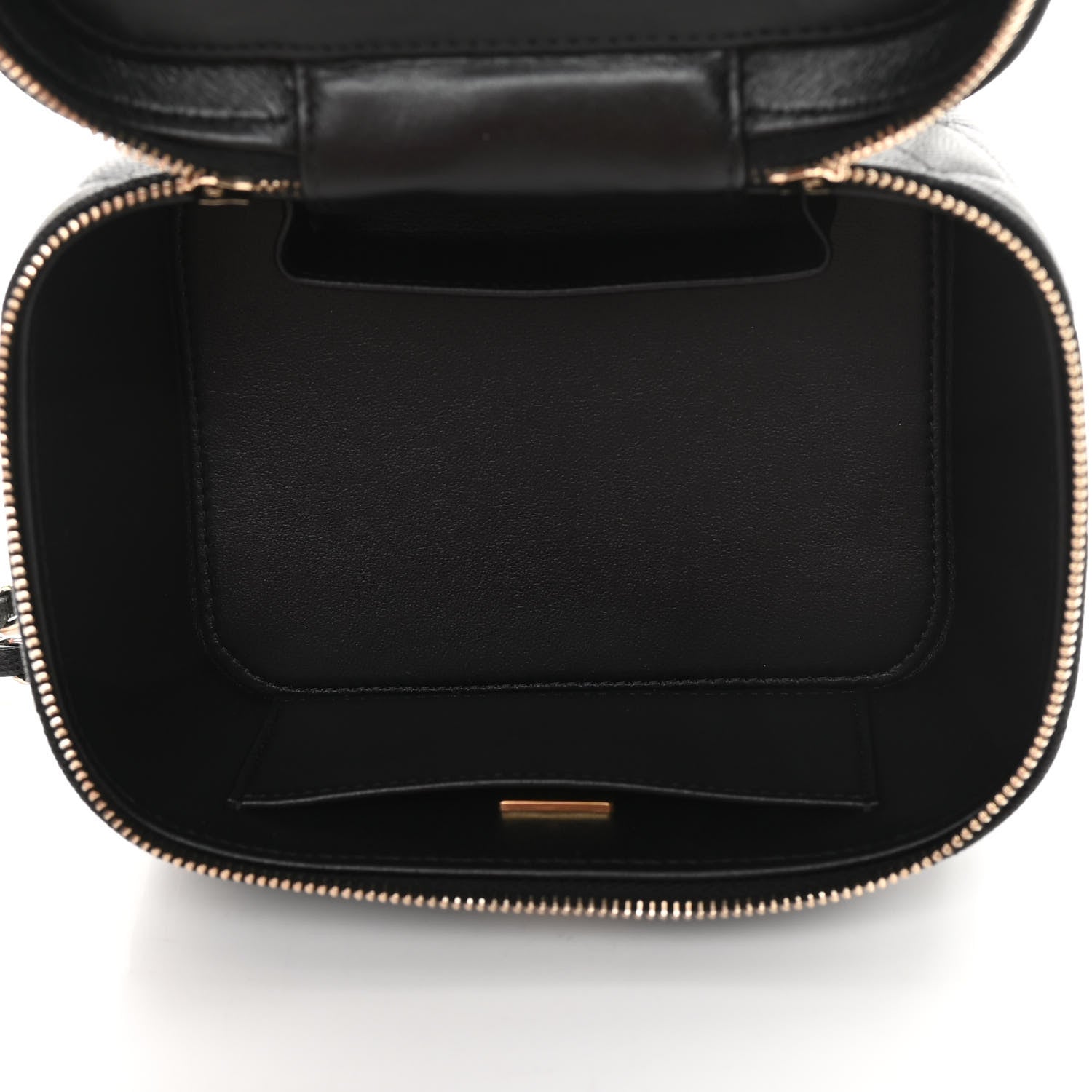 Chanel Caviar Quilted Small Top Handle Vanity Case With Chain Black 5 of 11