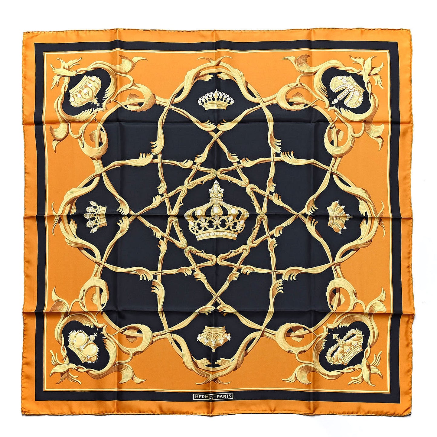 Silk Couronnes Crown Scarf 90