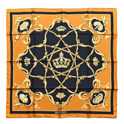Hermes Silk Couronnes Crown Scarf 90 1 of 5