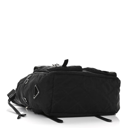 Prada Tessuto Nylon Saffiano Vela Quilted Backpack Black 4 of 13