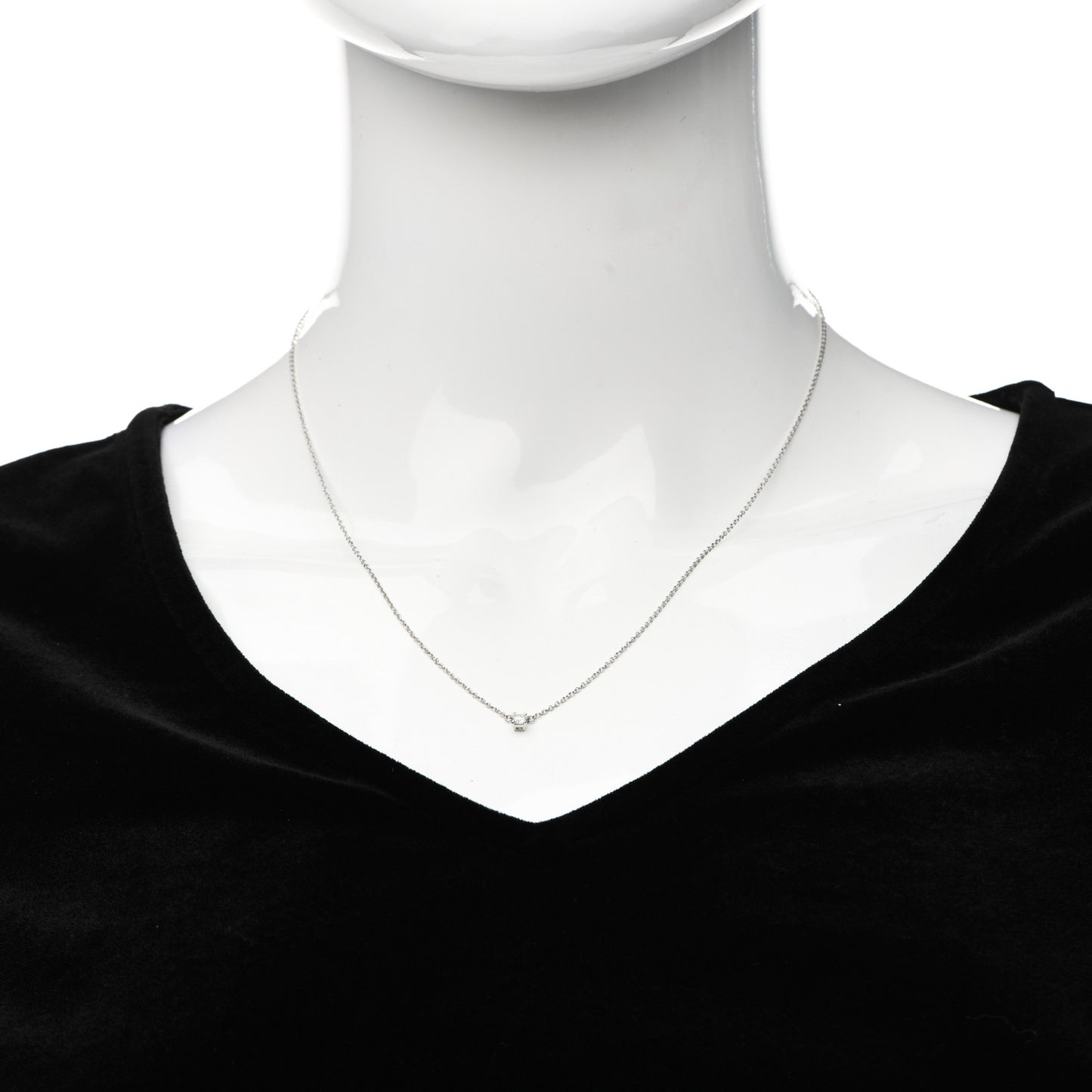 Platinum Diamond .12ct Lucida Pendant Necklace