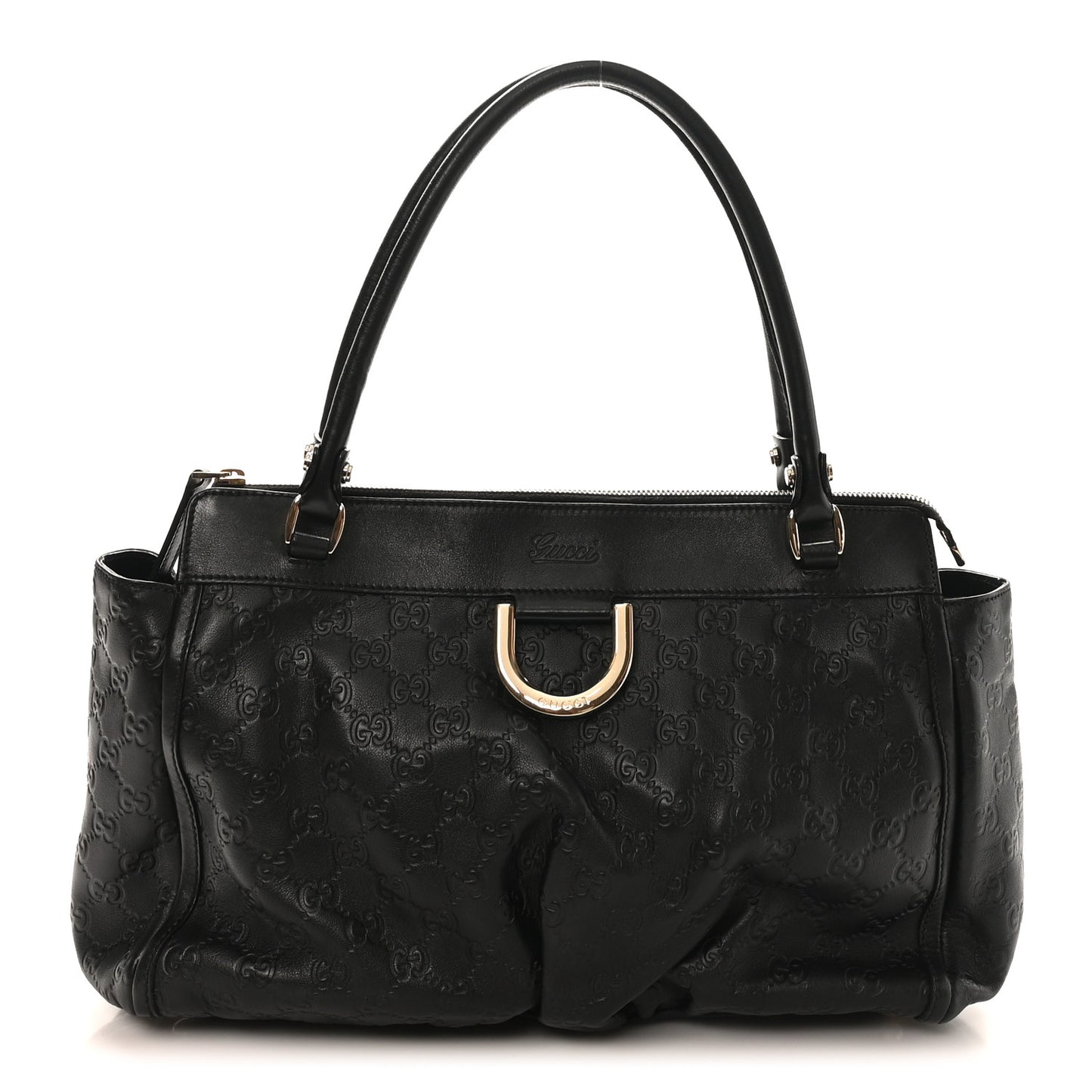 Guccissima D Gold Tote Black
