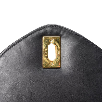 Chanel Calfskin Stitched XL Weekender Black 6 of 9