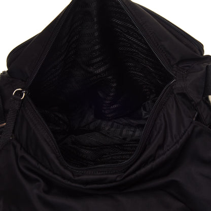 Prada Nylon Vela Messenger Bag Black 4 of 16