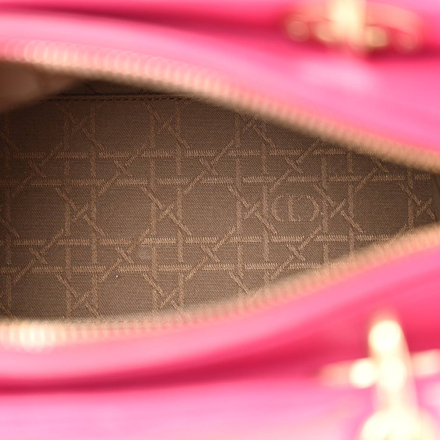 Lambskin Cannage Medium Lady Dior Pink