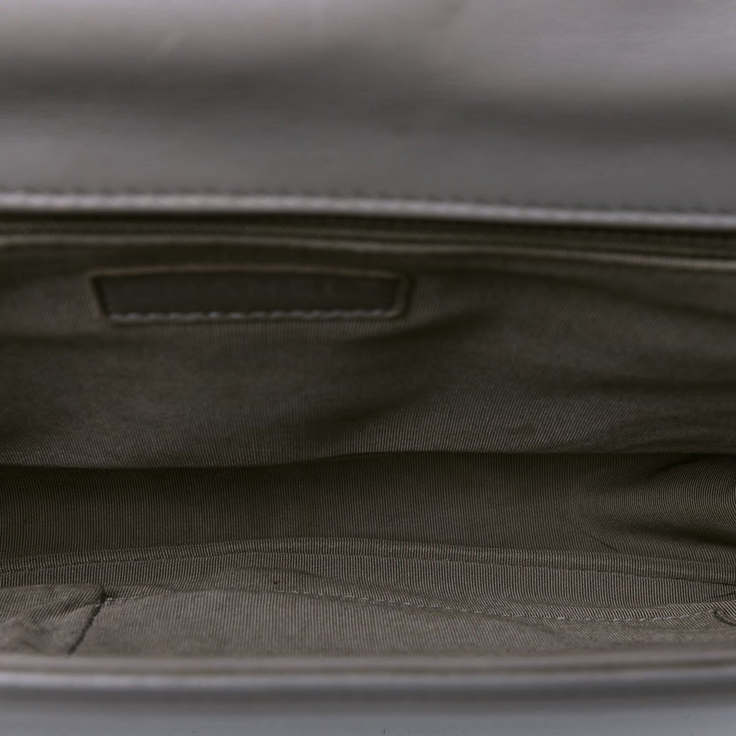 Calfskin Ombre Quilted Large Boy Flap Grey Beige