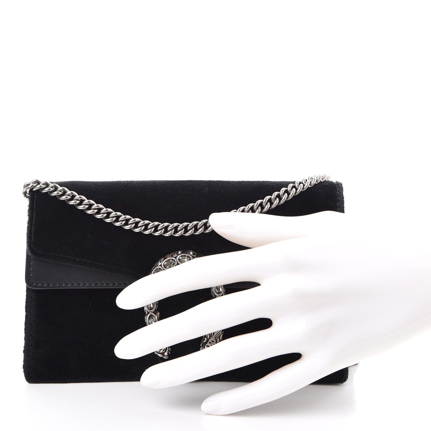 Velvet Super Mini Dionysus Shoulder Bag Black