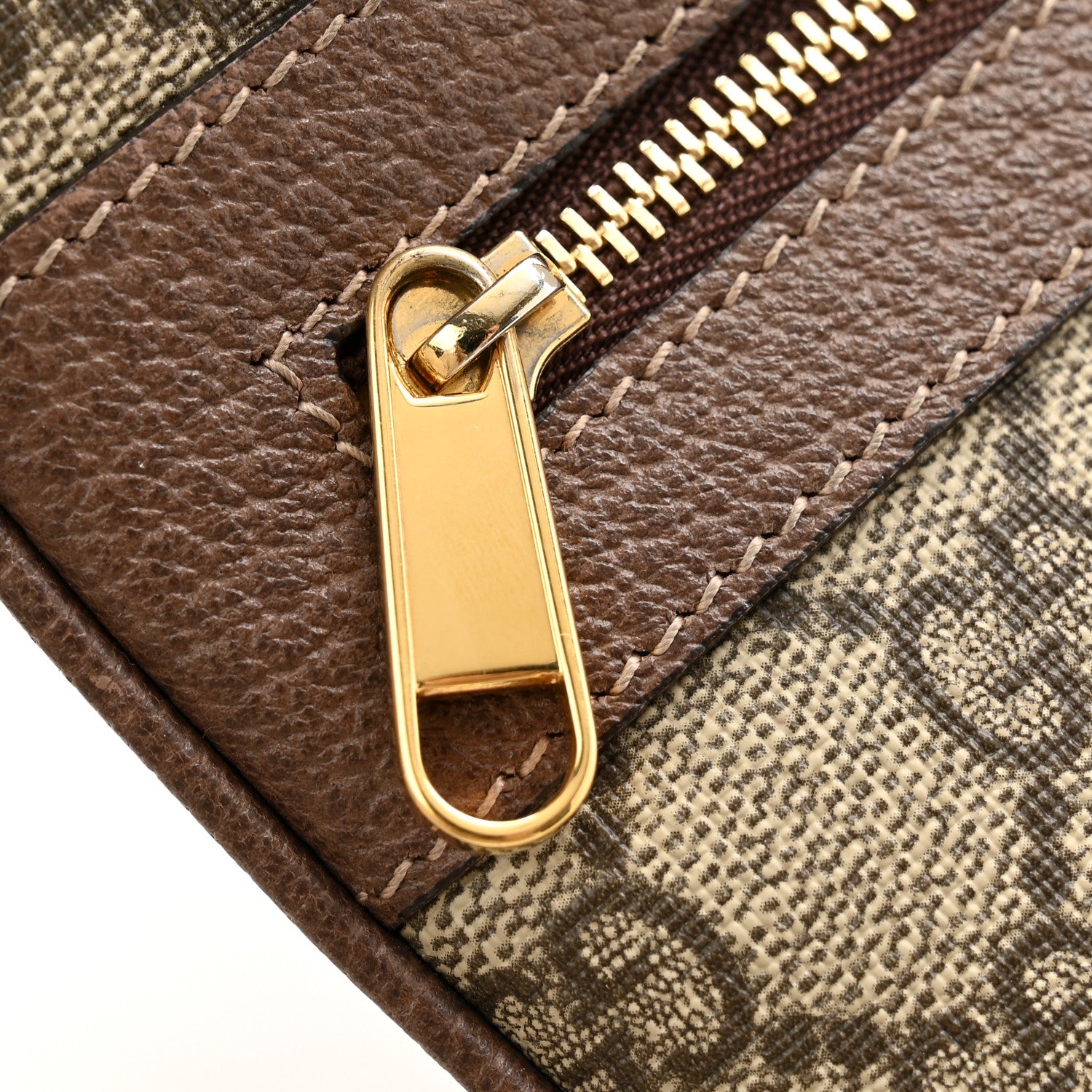 Gucci GG Supreme Monogram Large Ophidia Pouch Clutch Brown 11 of 13