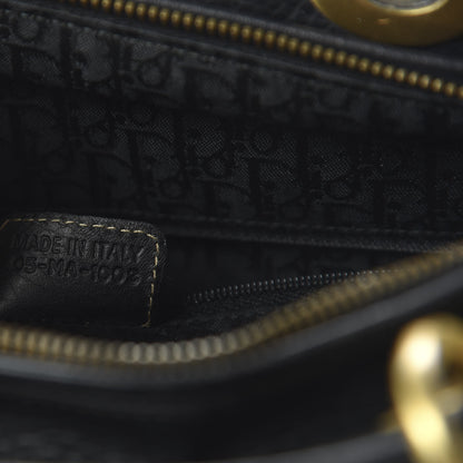 Christian Dior Grained Calfskin Large Lady Dior Black 9 of 10