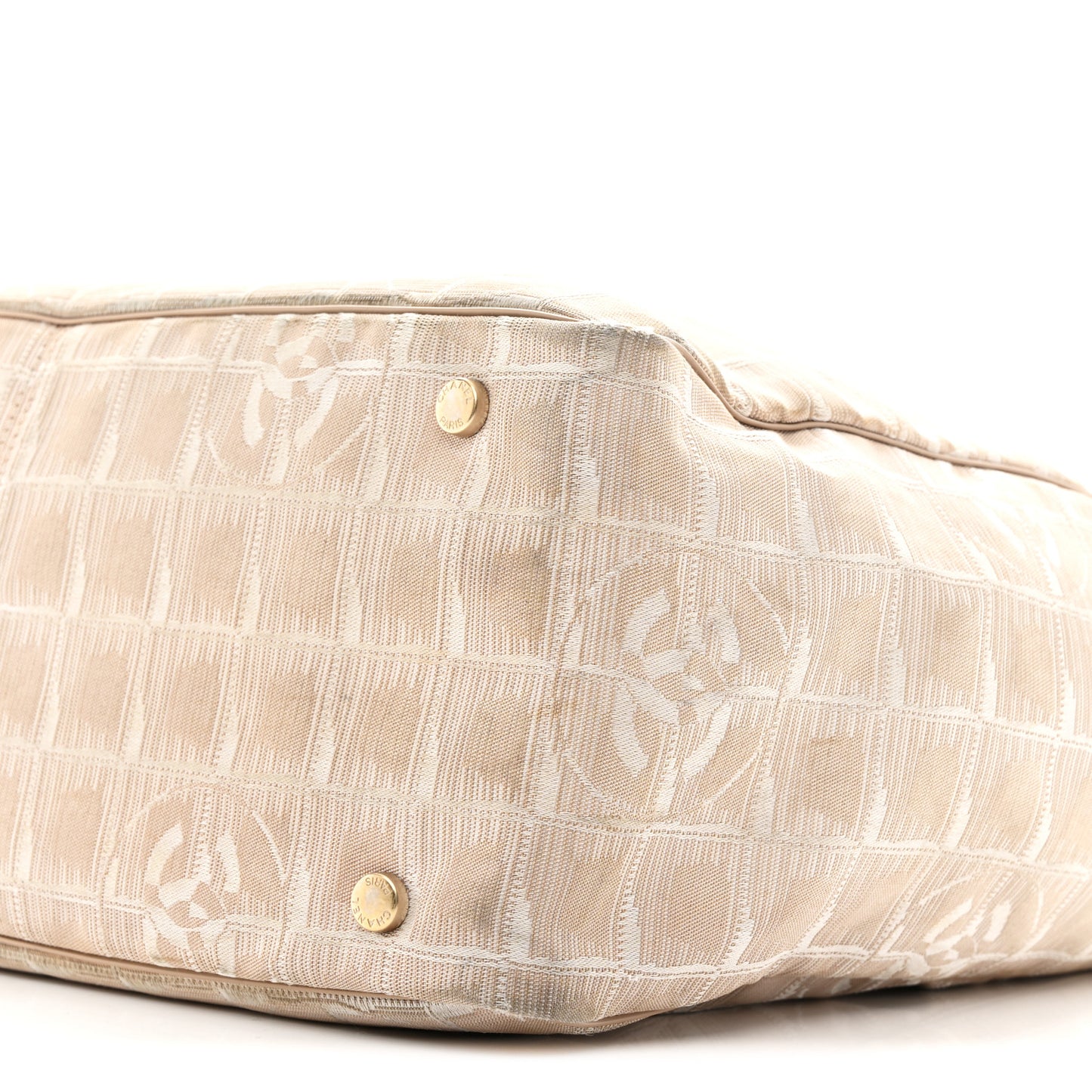 Nylon Medium Travel Tote Beige