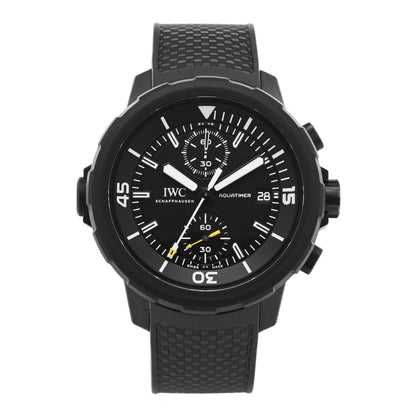 IWC Stainless Steel Rubber 44mm Aquatimer Chronograph Automatic Watch Black IW379502 1 of 4