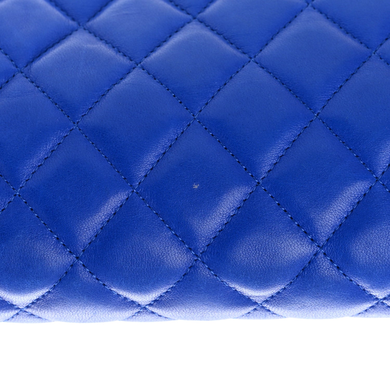 Chanel Lambskin Quilted Timeless Clutch Blue 15 of 15