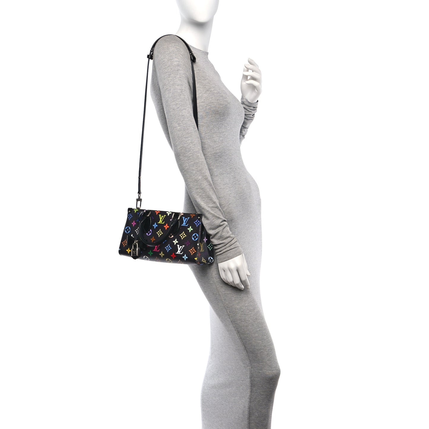 LV X TM Monogram Multicolor OnTheGo East West Black
