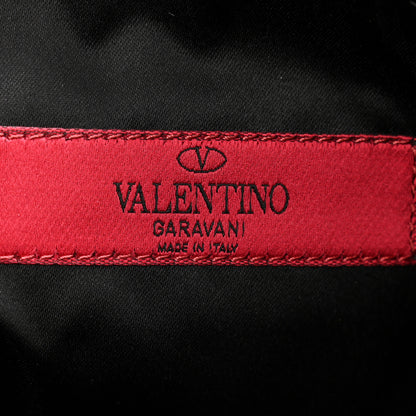 Valentino Garavani Vitello Large Rockstud Zip Pouch Black 6 of 9