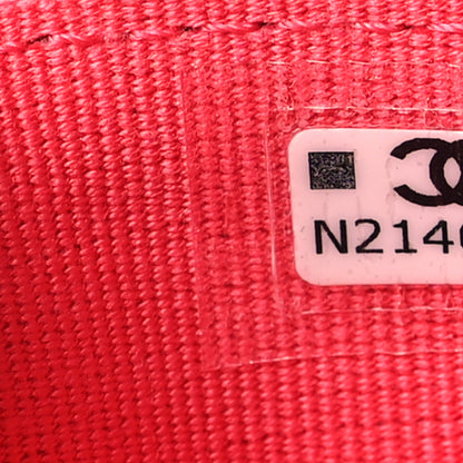 Chanel Caviar Quilted Flap Card Holder Wallet Fuchsia 8 of 9