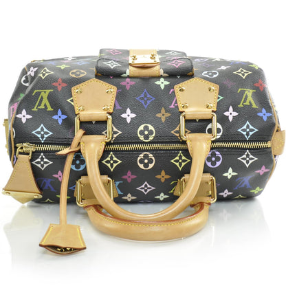 Louis Vuitton Monogram Multicolor Speedy 30 Black 5 of 9