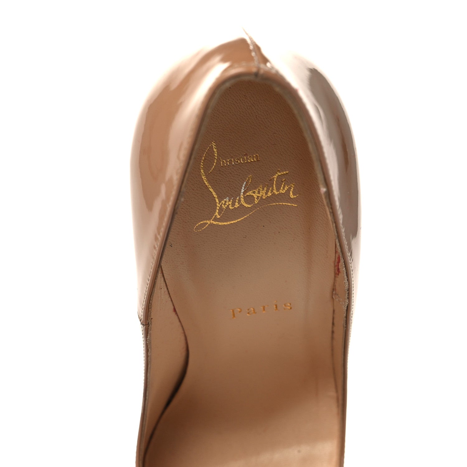 Christian Louboutin Patent So Kate 120 Pumps 38.5 Nude 8 of 8