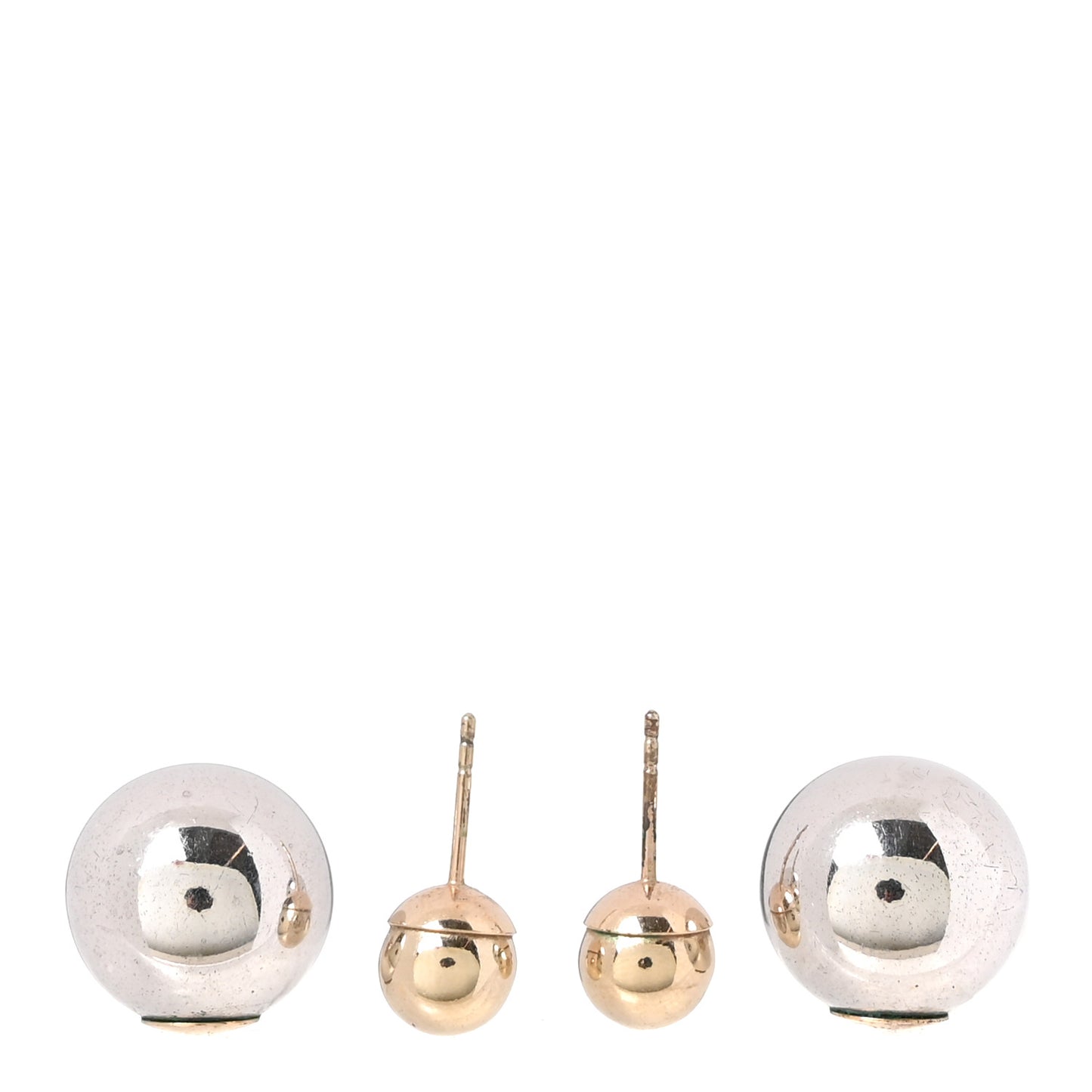 Mise En Dior Tribal Earrings Silver Gold