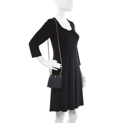 Chanel Lambskin Quilted Crossbody Navy 3 of 11