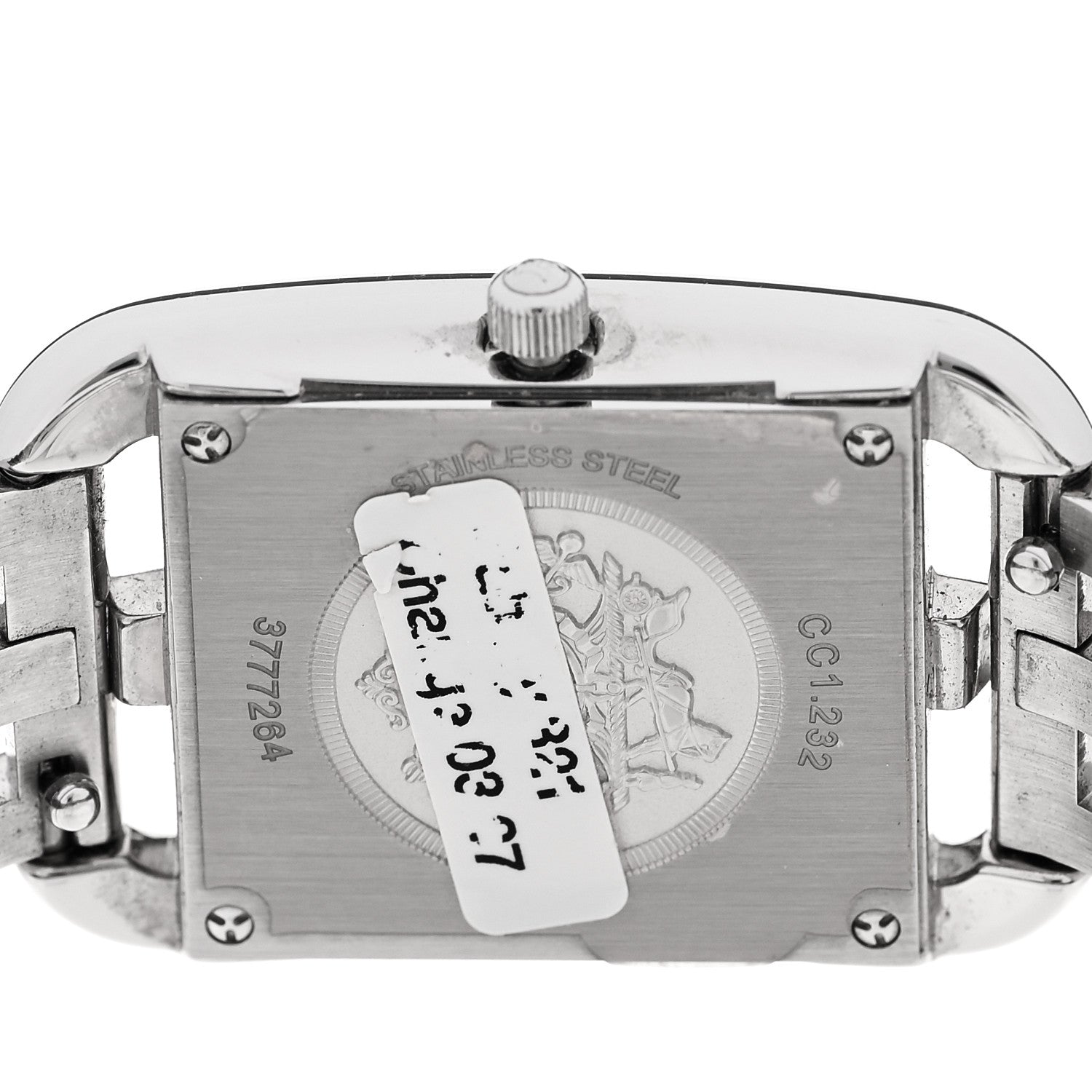 Hermes Stainless Steel Diamond Bezel Mother of Pearl 23mm Cape Cod Quartz Watch 4 of 5