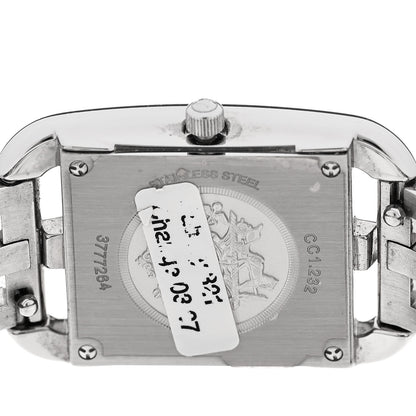 Hermes Stainless Steel Diamond Bezel Mother of Pearl 23mm Cape Cod Quartz Watch 4 of 5