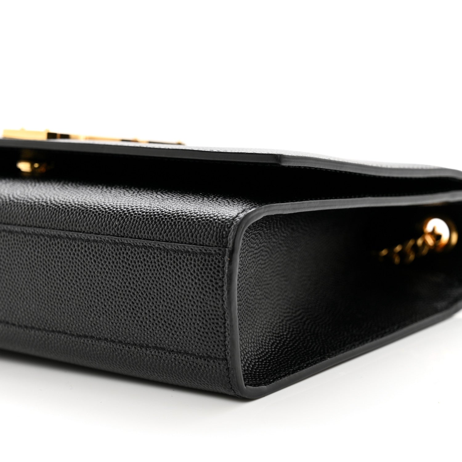 Saint Laurent Grain De Poudre Medium Classic Monogram Kate Satchel Black 10 of 10