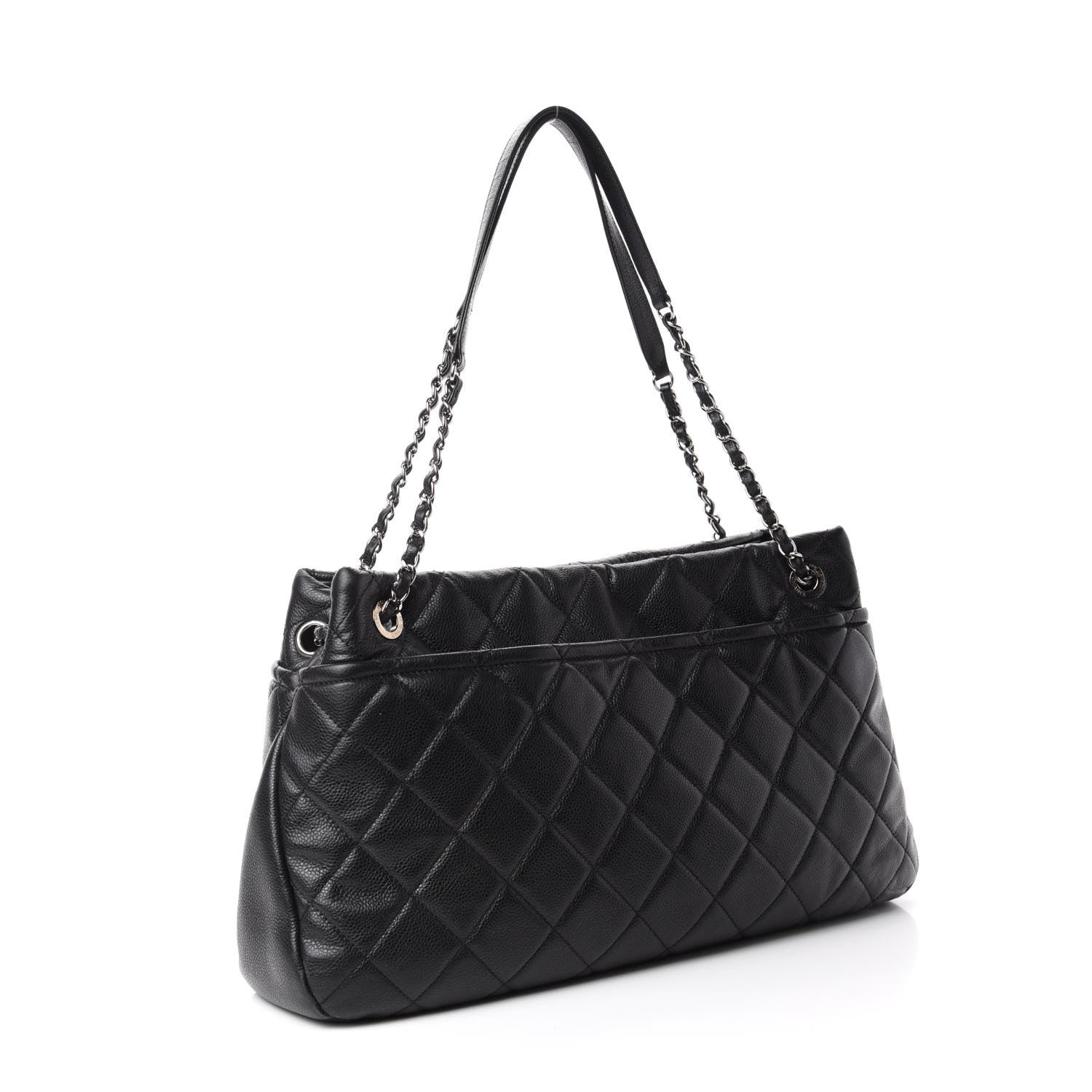 Chanel Caviar Quilted Timeless CC Soft Tote Black 3 of 11