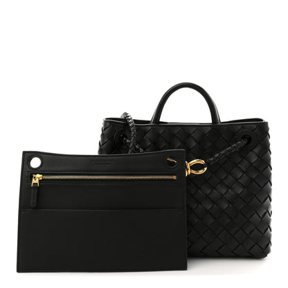 Bottega Veneta Nappa Intrecciato Small Andiamo Shoulder Bag Black 5 of 19