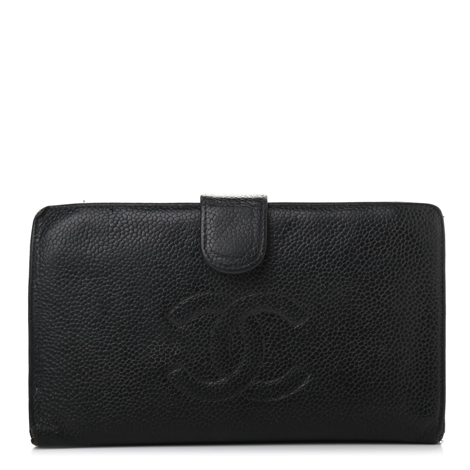 Chanel Caviar Timeless CC French Wallet Black 1 of 8